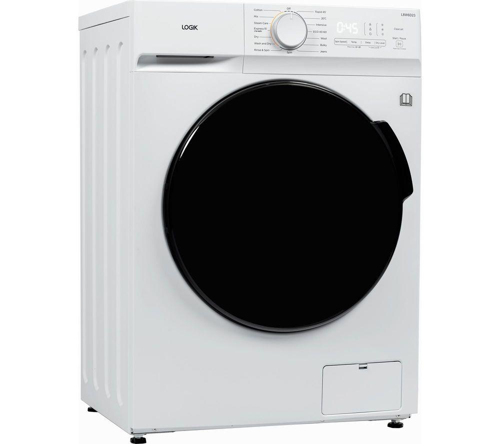 LOGIK L8W6D23 8 Kg Washer Dryer - White image number 3 of 9