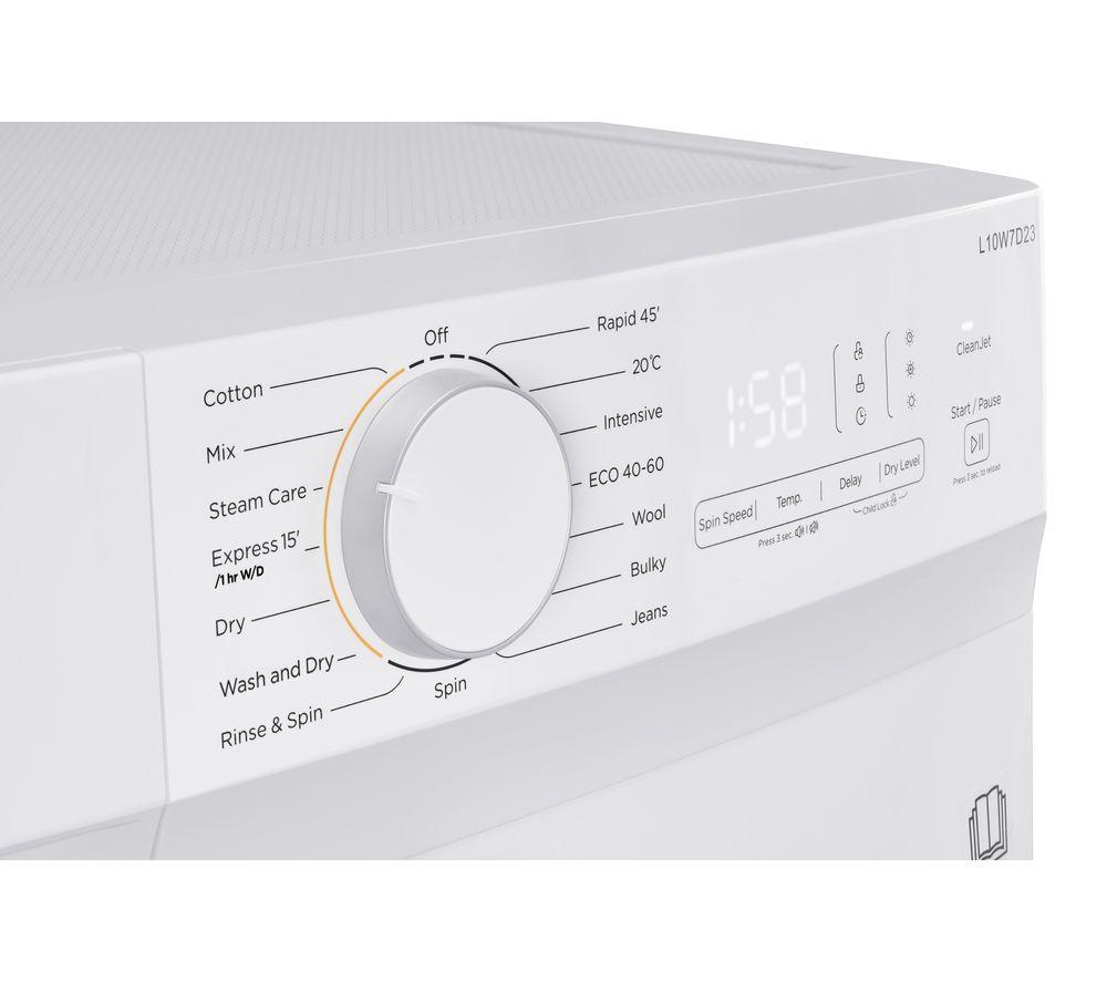 LOGIK L10W7D23 10 kg Washer Dryer - White image number 6 of 9