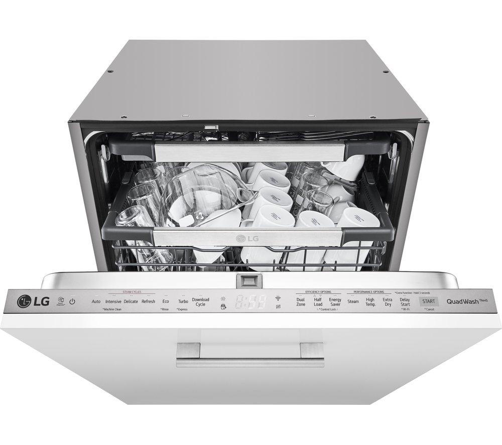 LG TrueSteam DB425TXS Full-size Fully Integrated WiFi-enabled Dishwasher
