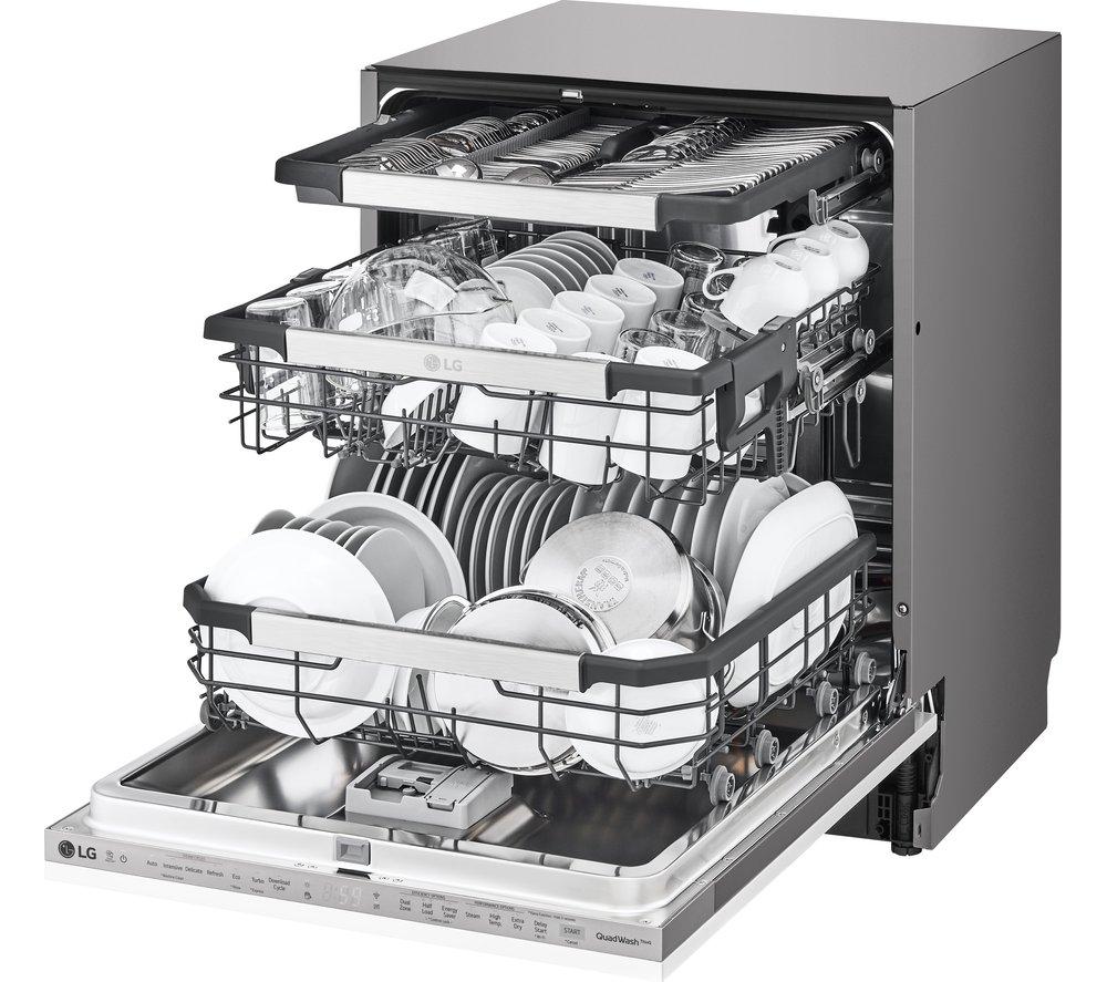 LG TrueSteam DB425TXS Full-size Fully Integrated WiFi-enabled Dishwasher image number 7 of 13
