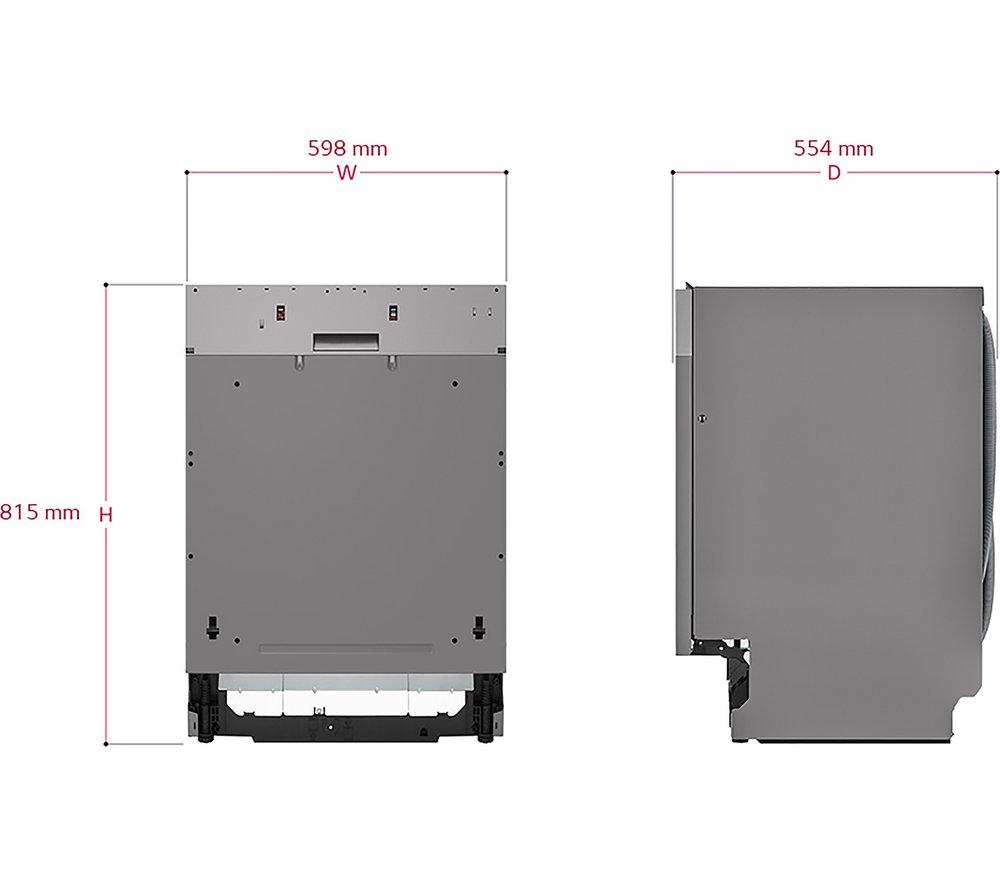 LG TrueSteam DB425TXS Full-size Fully Integrated WiFi-enabled Dishwasher image number 11 of 13