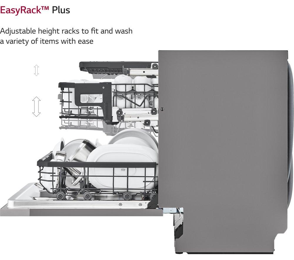 LG TrueSteam DB425TXS Full-size Fully Integrated WiFi-enabled Dishwasher image number 12 of 13