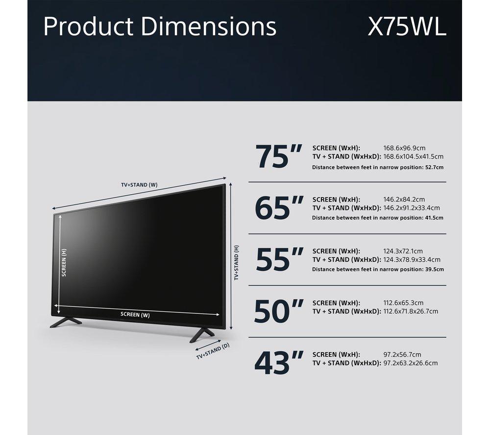 SONY BRAVIA KD-65X75WLU 65' Smart 4K Ultra HD HDR LED TV with Google TV & Assistant - image 12