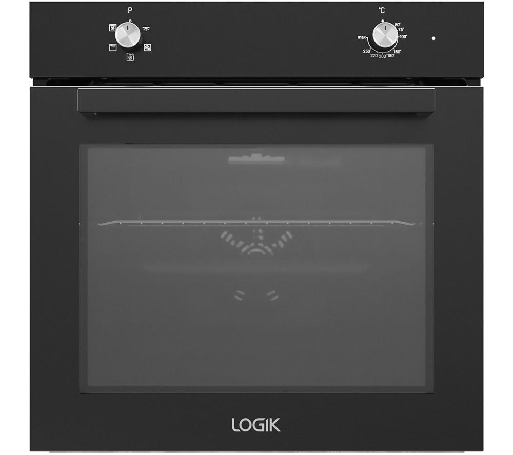 LOGIK LBFANB23 Electric Oven - Black, Black