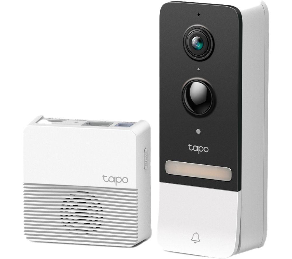 TP-LINK Tapo D230S1 2K WiFi Video Doorbell - White, White