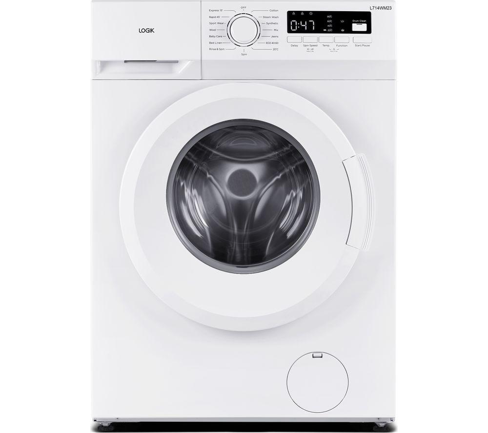 LOGIK L714WM23 7 kg 1400 Spin Washing Machine - White, White