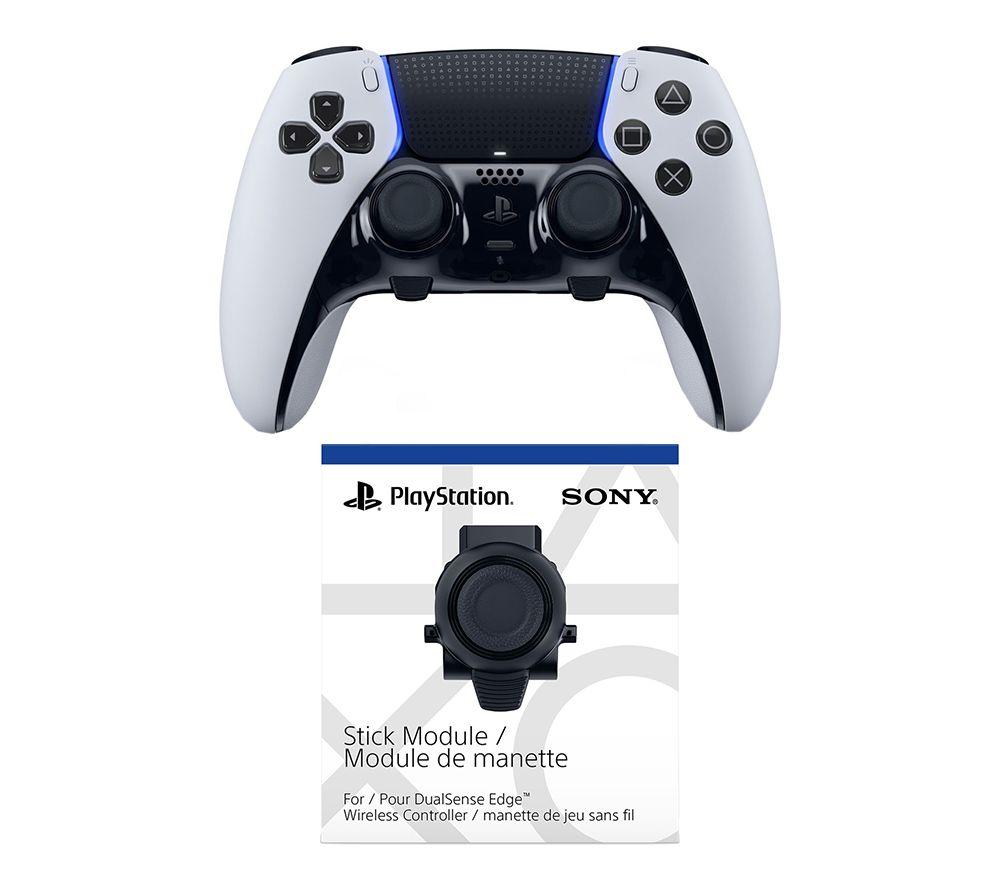 Buy PLAYSTATION DualSense Wireless Controller (White) Replacement Stick Module Bundle Currys