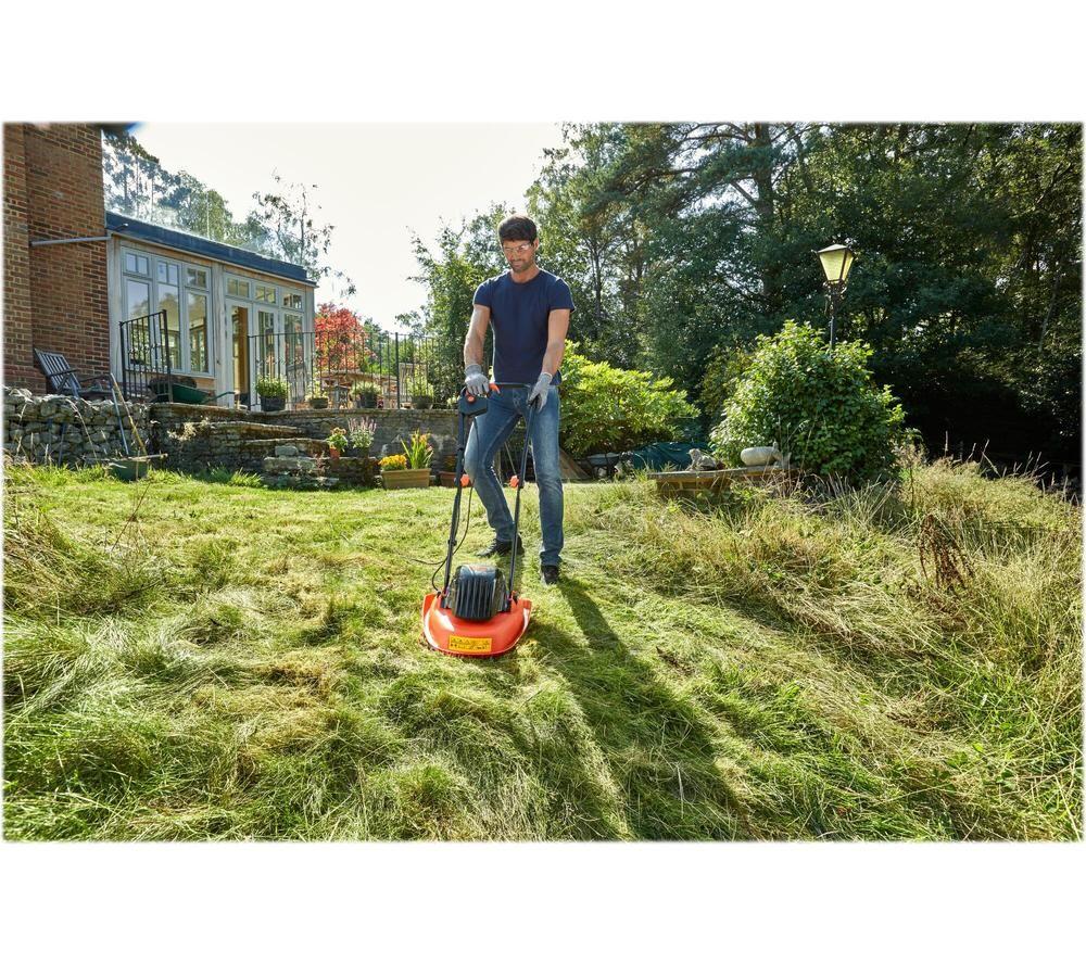 BLACK + DECKER BEMWH551-GB Corded Hover Lawn Mower - Black & Orange image number 2 of 8