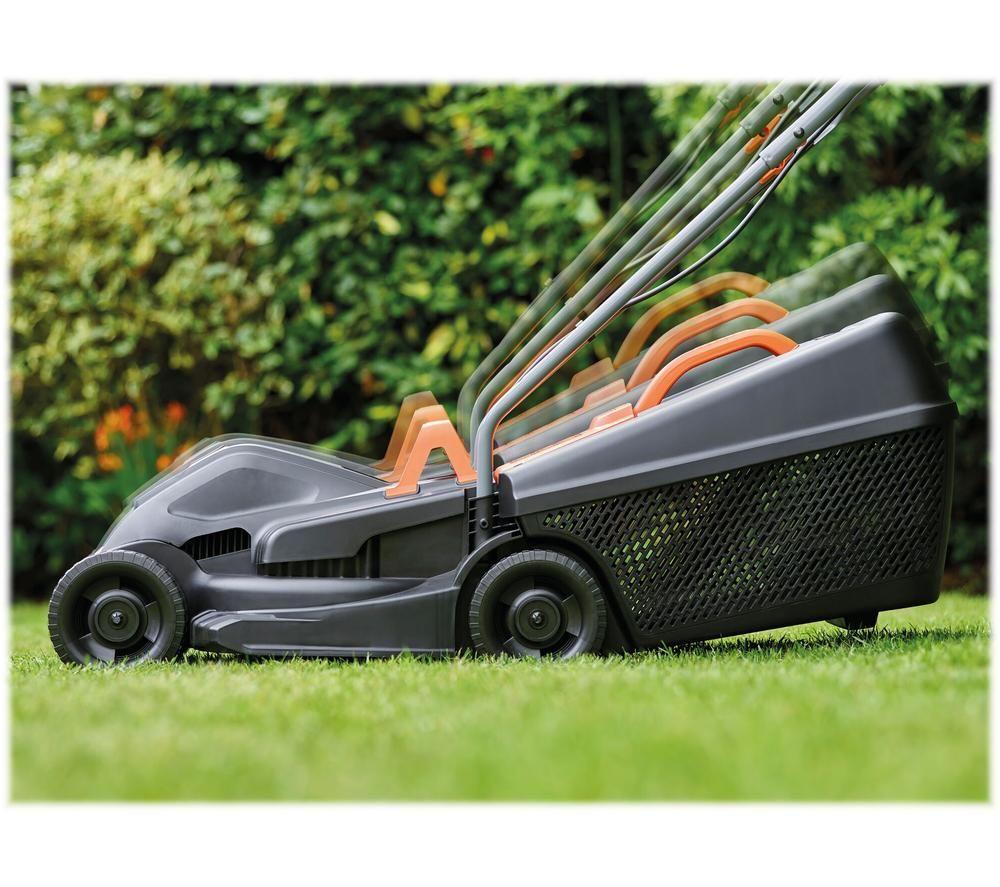 BLACK + DECKER BEMW351-GB Corded Rotary Lawn Mower - Black & Orange image number 4 of 10