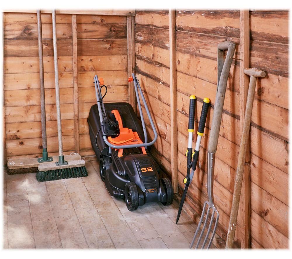 BLACK + DECKER BEMW351-GB Corded Rotary Lawn Mower - Black & Orange image number 10 of 10