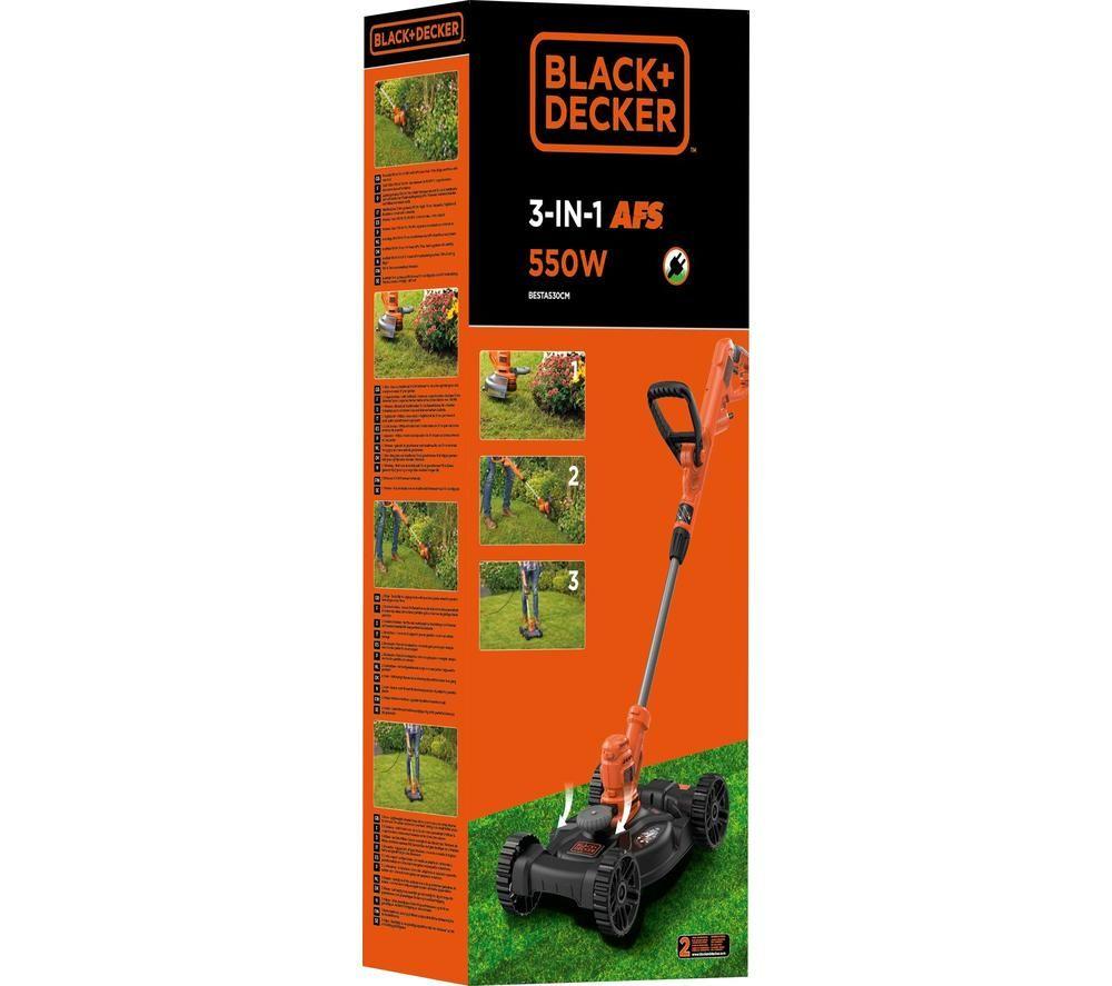 BLACK + DECKER 3-in-1 Strimmer BESTA530CM-GB Corded Grass Trimmer image number 11 of 11