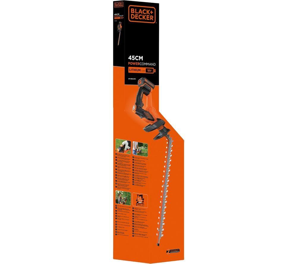 BLACK + DECKER Strimmer GTC18452PC Cordless Hedge Trimmer with 1 Battery image number 7 of 7
