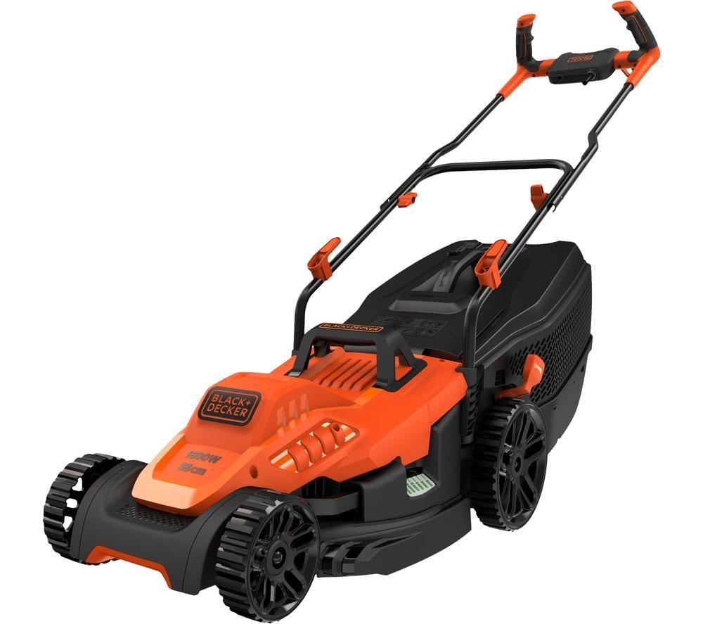 BLACK  DECKER BEMW471BH Corded Rotary Lawn Mower - Orange