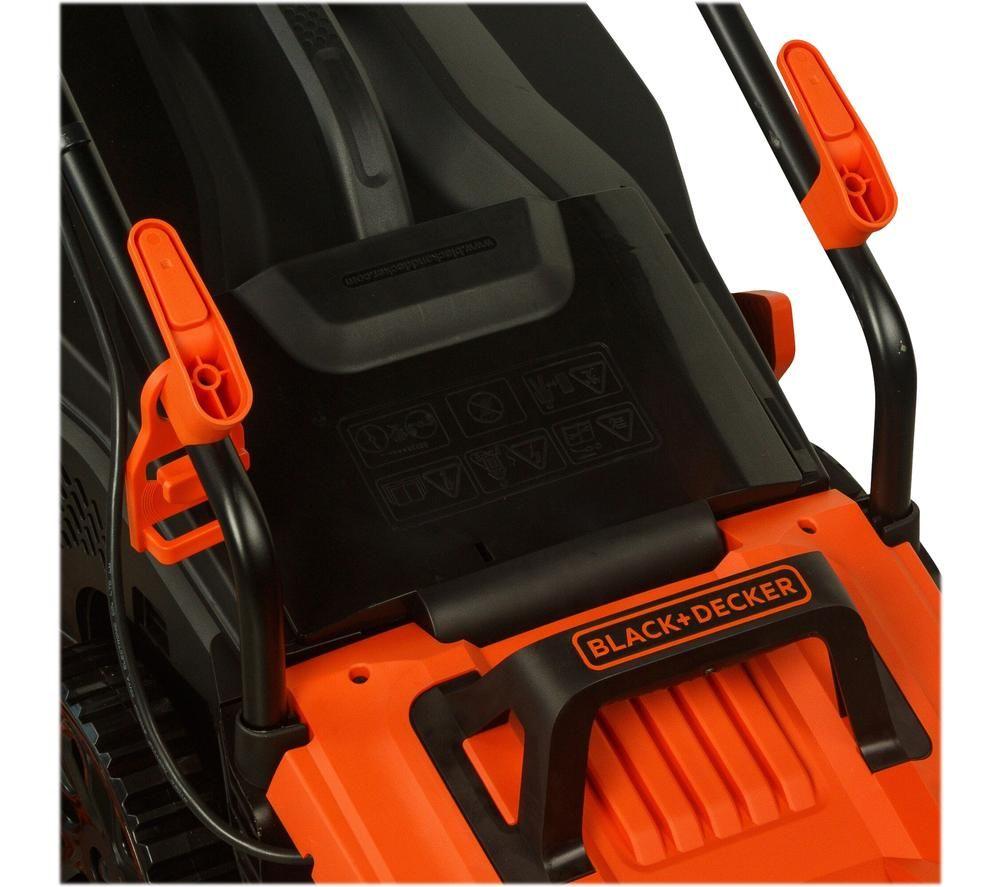 BLACK + DECKER BEMW471BH Corded Rotary Lawn Mower - Orange image number 8 of 15