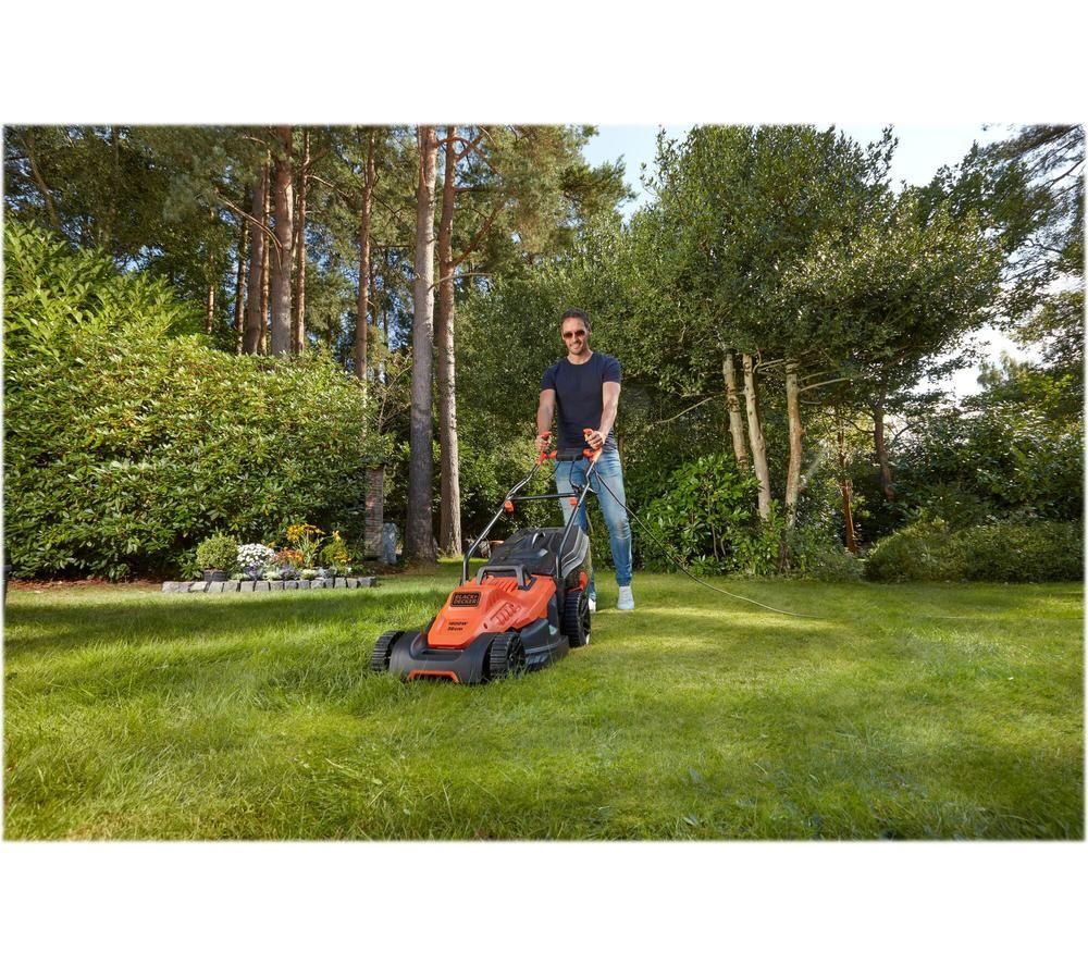 BLACK + DECKER BEMW471BH Corded Rotary Lawn Mower - Orange image number 15 of 15
