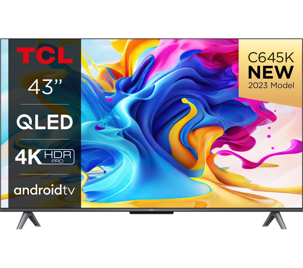 TCL 43C645K 43" Smart 4K Ultra HD HDR QLED TV with Google Assistant
