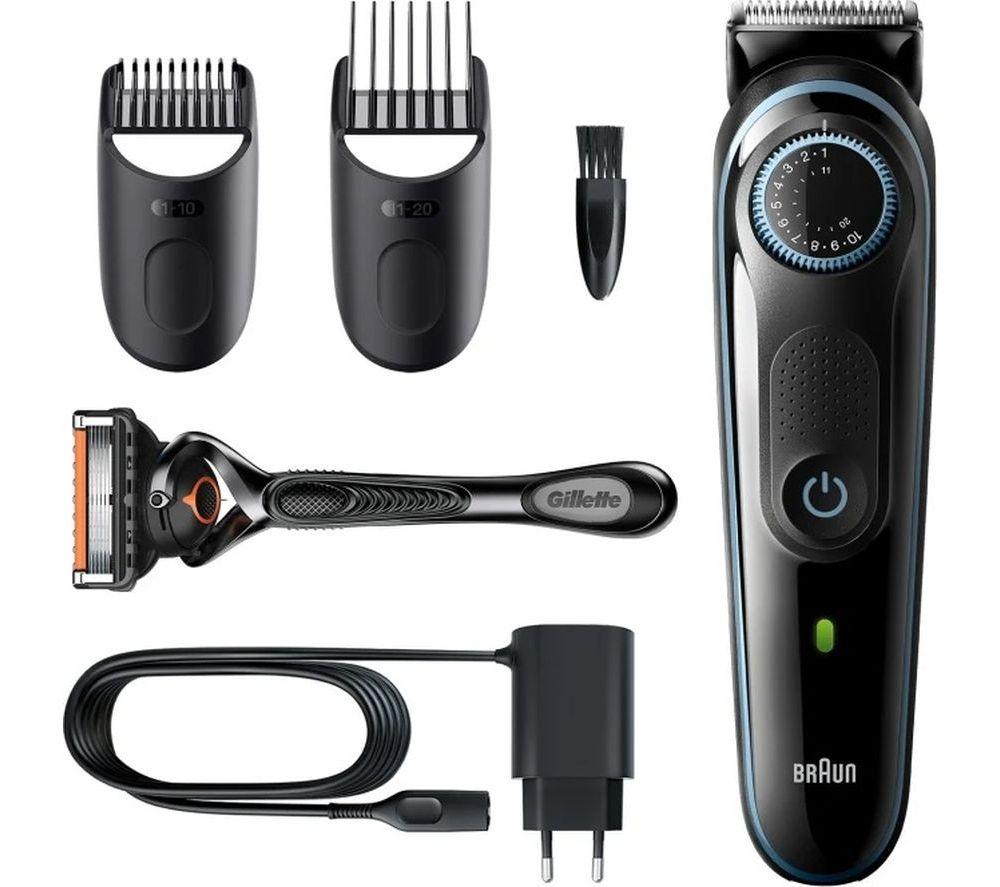 BRAUN BT3340 Wet & Dry Beard Trimmer Kit - Black, Black