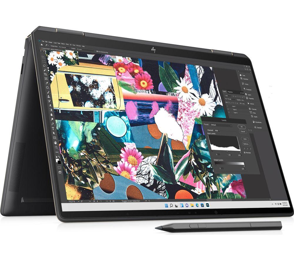 HP Spectre x360 14-ef2500na 13.5" 2 in 1 Laptop - Intel®Core i7, 1 TB SSD, Black, Black