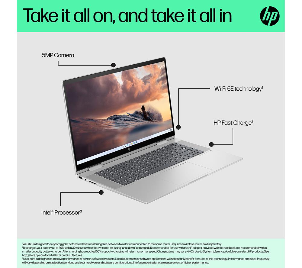 HP ENVY x360 15-fe0514sa 15.6' 2 in 1 Laptop - Intel® Core™ i5, 512 GB SSD, Silver - image 3