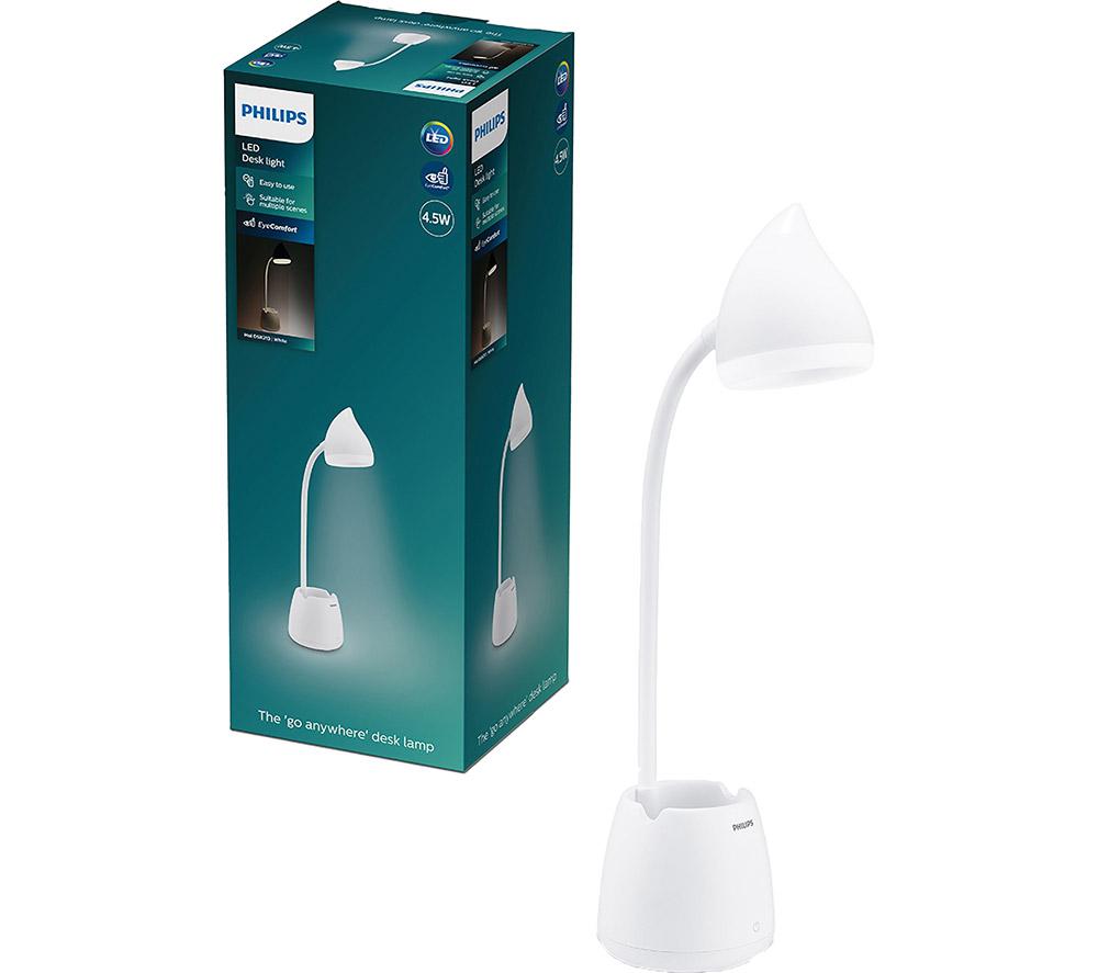 PHILIPS Hat LED Desk Lamp - White