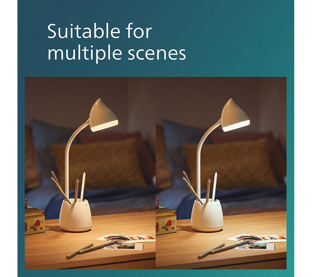 PHILIPS Hat LED Desk Lamp - White image number 3 of 8