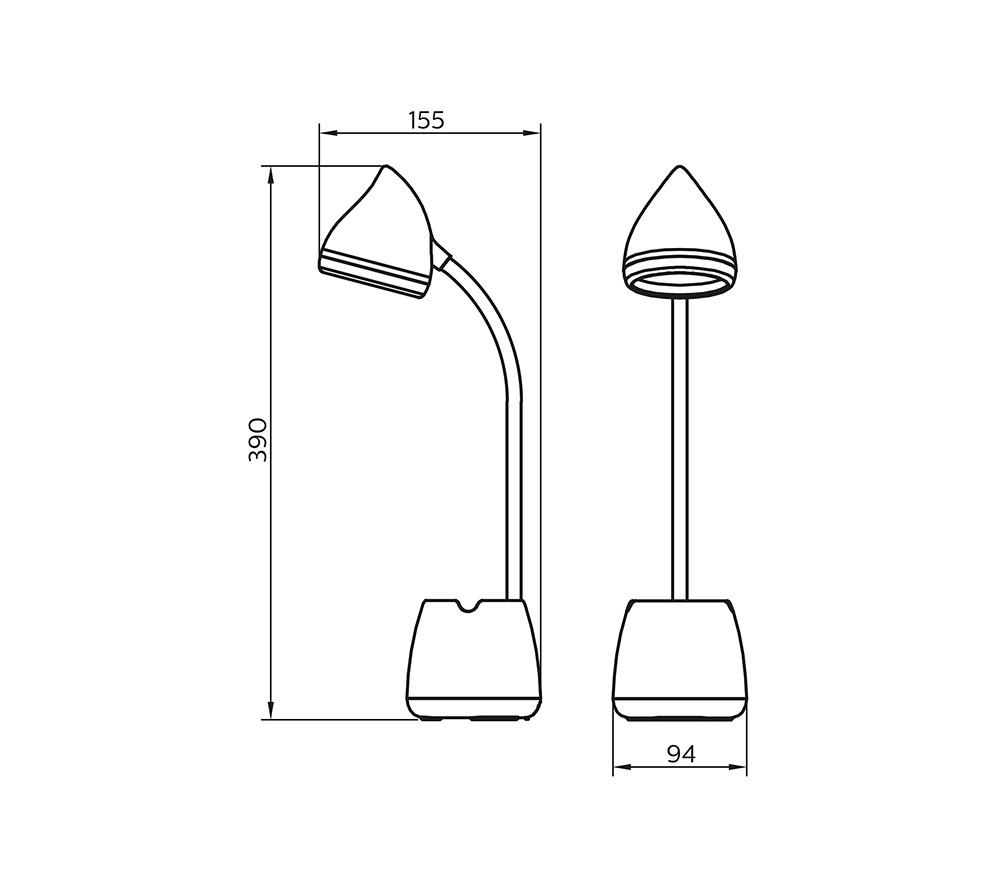 PHILIPS Hat LED Desk Lamp - White image number 7 of 8