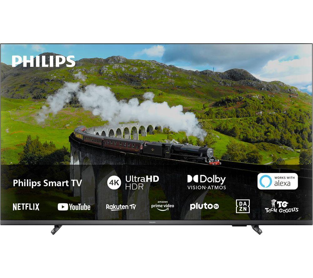 55 PHILIPS 55PUS7608/12  4K Ultra HD HDR LED TV, Silver/Grey