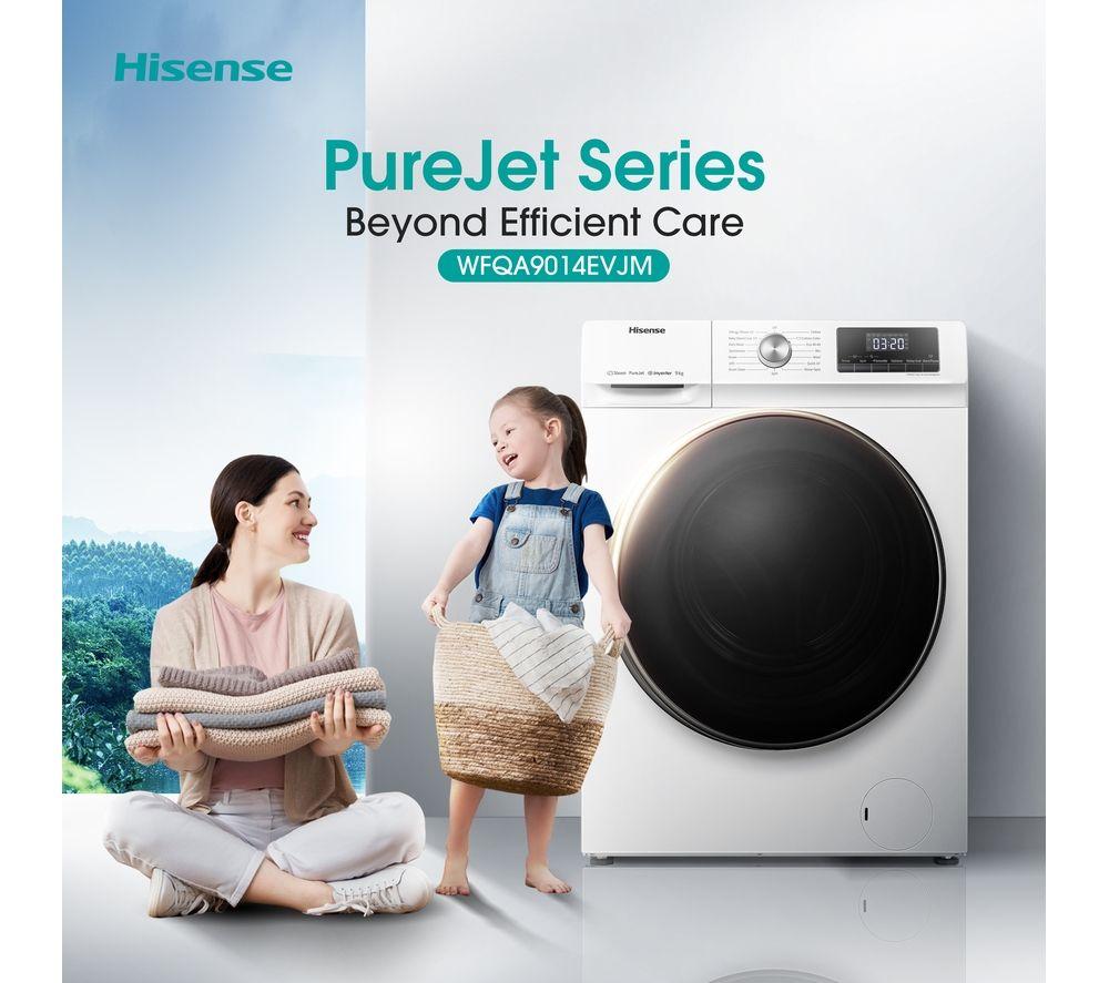 Buy HISENSE 3 Series WFQA9014EVJM - Machine 9 1400 kg rpm Washing Currys White 
