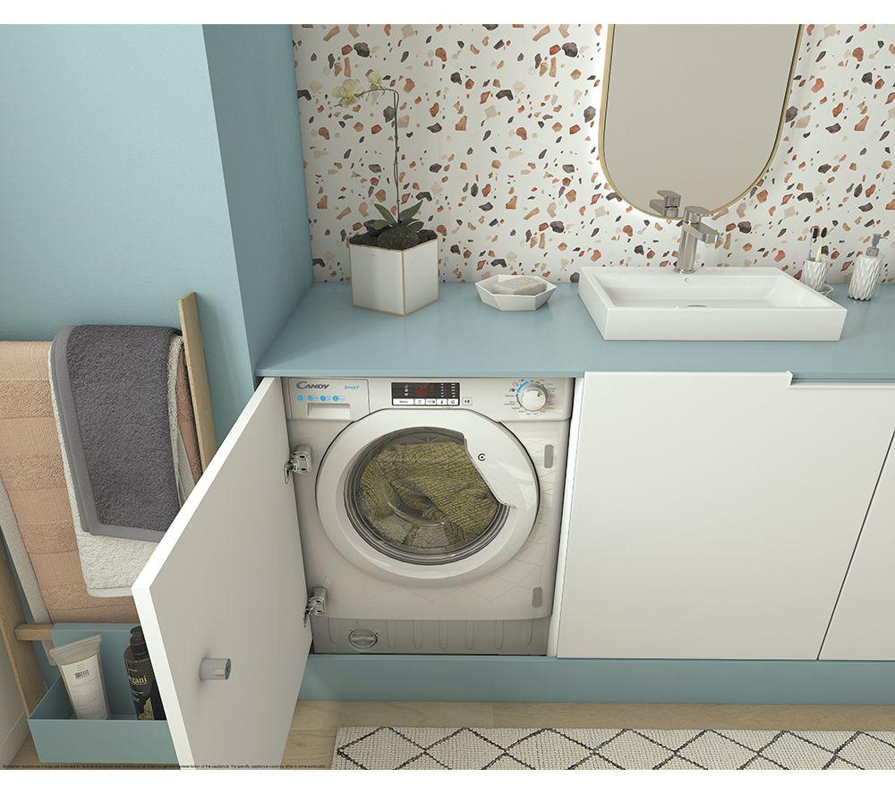 CANDY CBW 48D1W4-80 Integrated 8 kg 1400 Spin Washing Machine image number 8 of 17