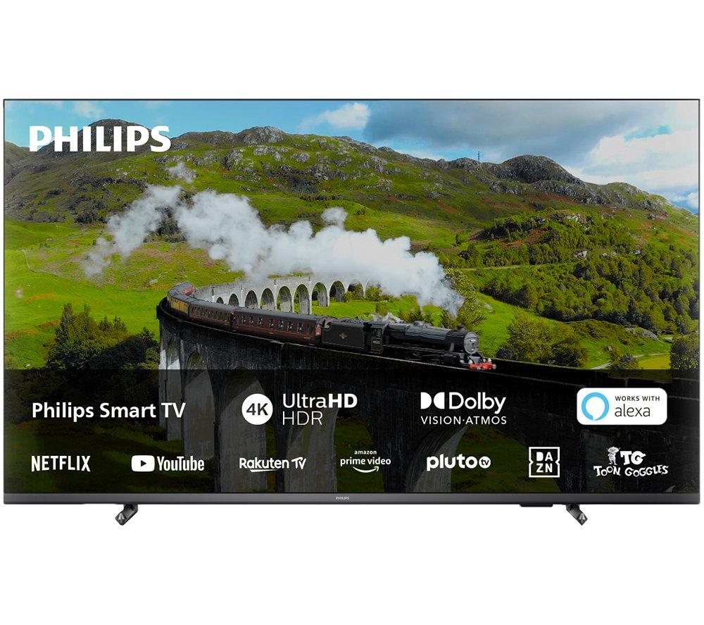 50 PHILIPS 50PUS7608/12  4K Ultra HD HDR LED TV, Silver/Grey