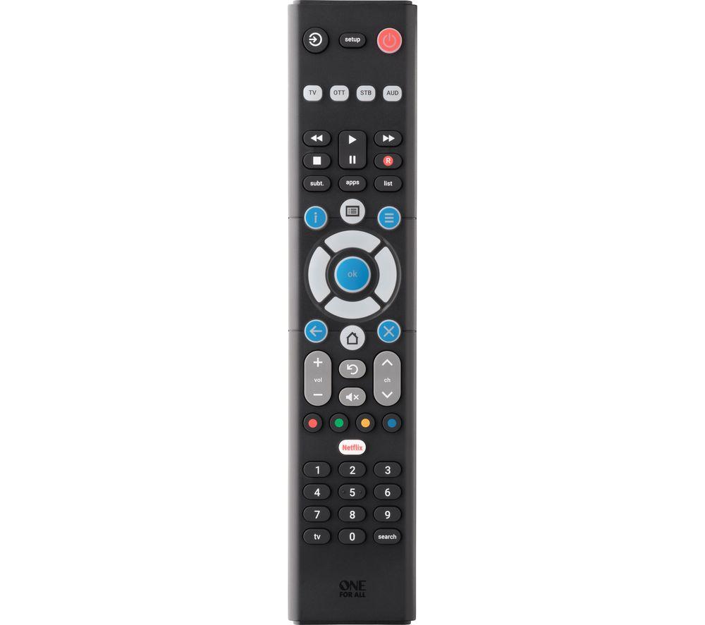 Image of ONE FOR ALL Essence 4 URC1241 Universal Remote Control, Black