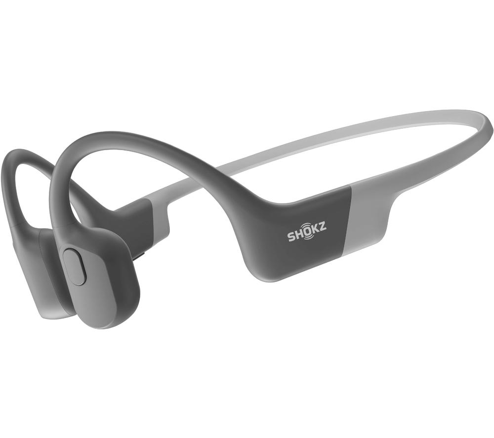SHOKZ OpenRun Wireless Bluetooth Sports Headphones - Grey, Silver/Grey