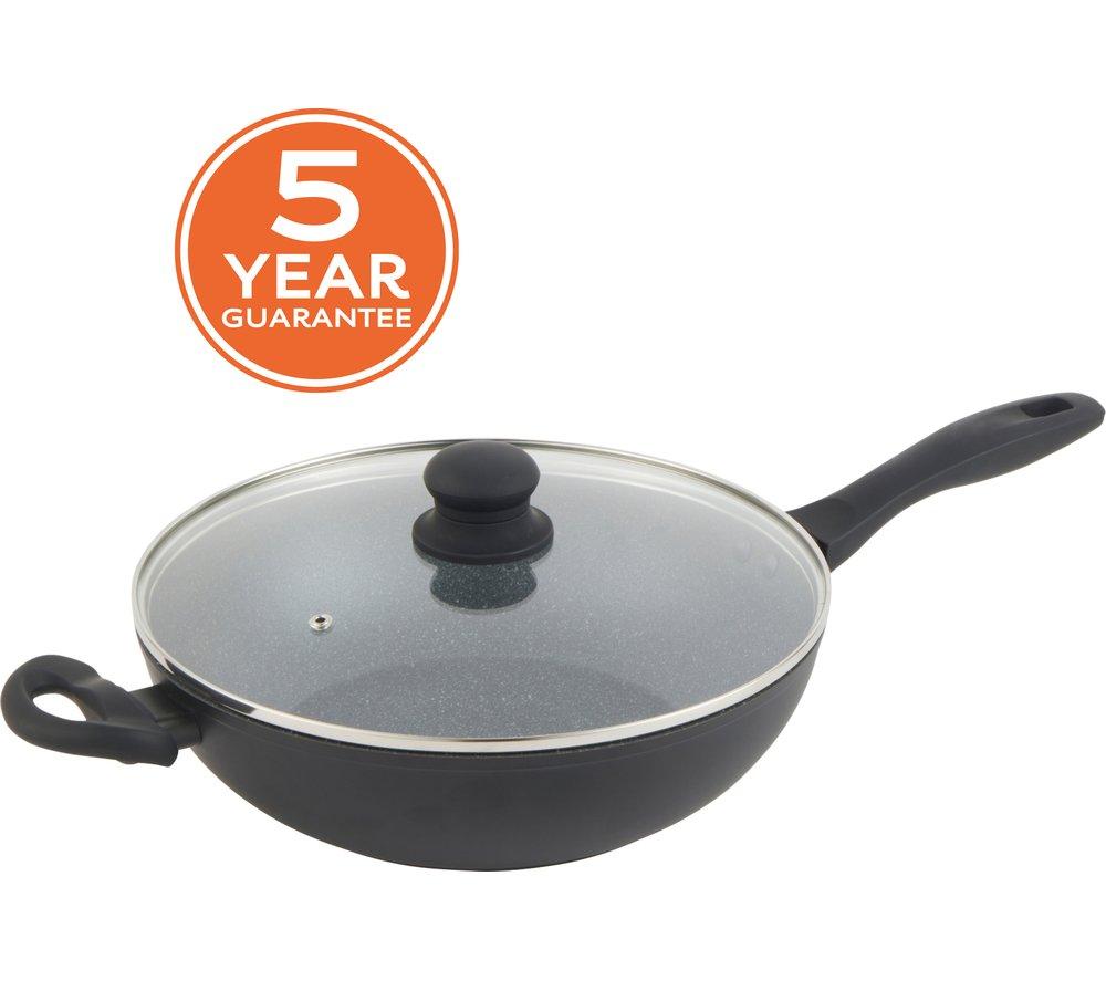 RUSSELL HOBBS Metallic Marble RH02812EU7 28 cm Non-stick Wok - Black image number 5 of 5