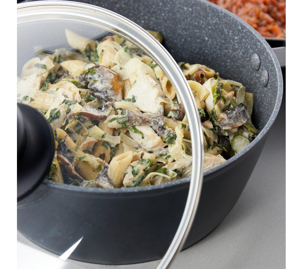 RUSSELL HOBBS Metallic Marble RH02814EU7 5-piece Non-stick Pan Set - Black image number 4 of 8