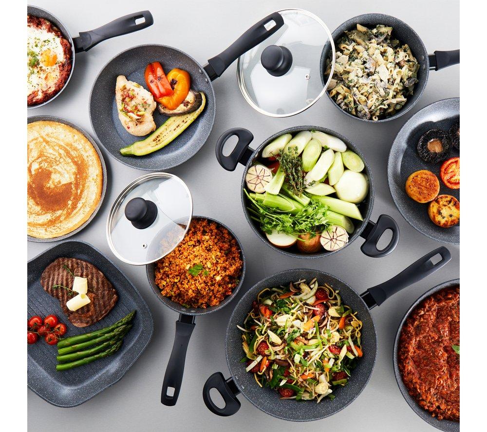 RUSSELL HOBBS Metallic Marble RH02814EU7 5-piece Non-stick Pan Set - Black image number 6 of 8