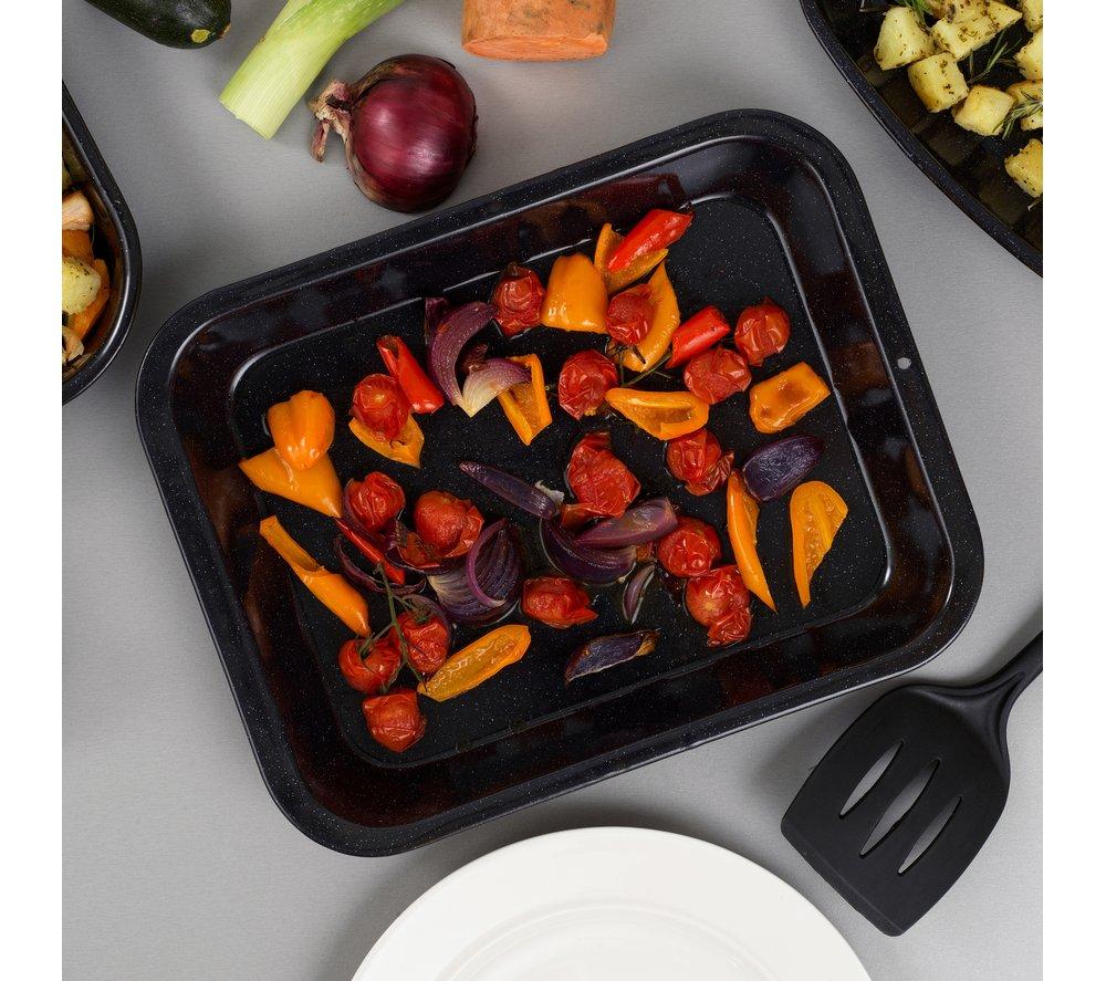RUSSELL HOBBS Romano CW20701EU 3-piece Roasting Tin Set - Black image number 5 of 7