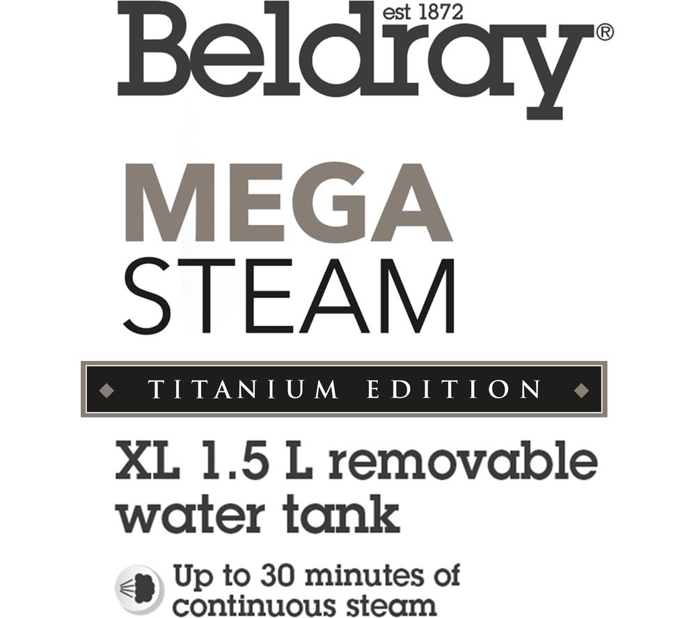 BELDRAY Mega Steam BEL01483TT Steam Generator Iron - Titanium image number 5 of 5
