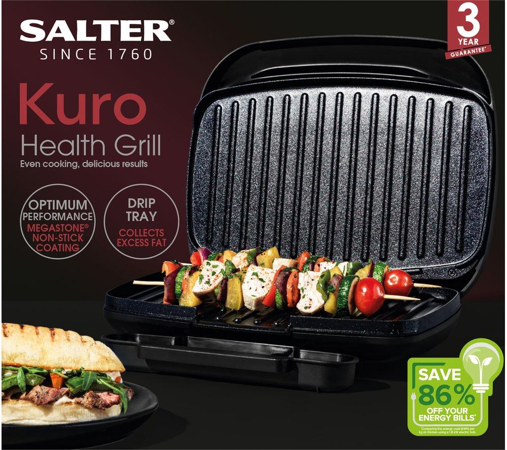 SALTER Kuro EK4366MBLK Health Grill - Black image number 5 of 8