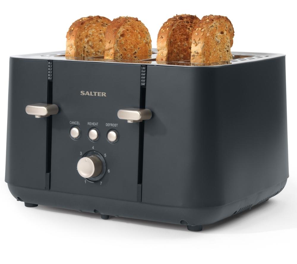 SALTER Marino EK5565BGRY 4-Slice Toaster - Grey