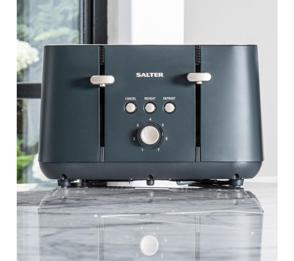 SALTER Marino EK5565BGRY 4-Slice Toaster - Grey image number 2 of 8