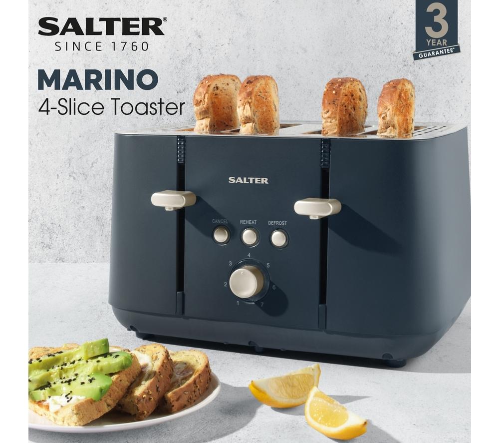 SALTER Marino EK5565BGRY 4-Slice Toaster - Grey image number 3 of 8