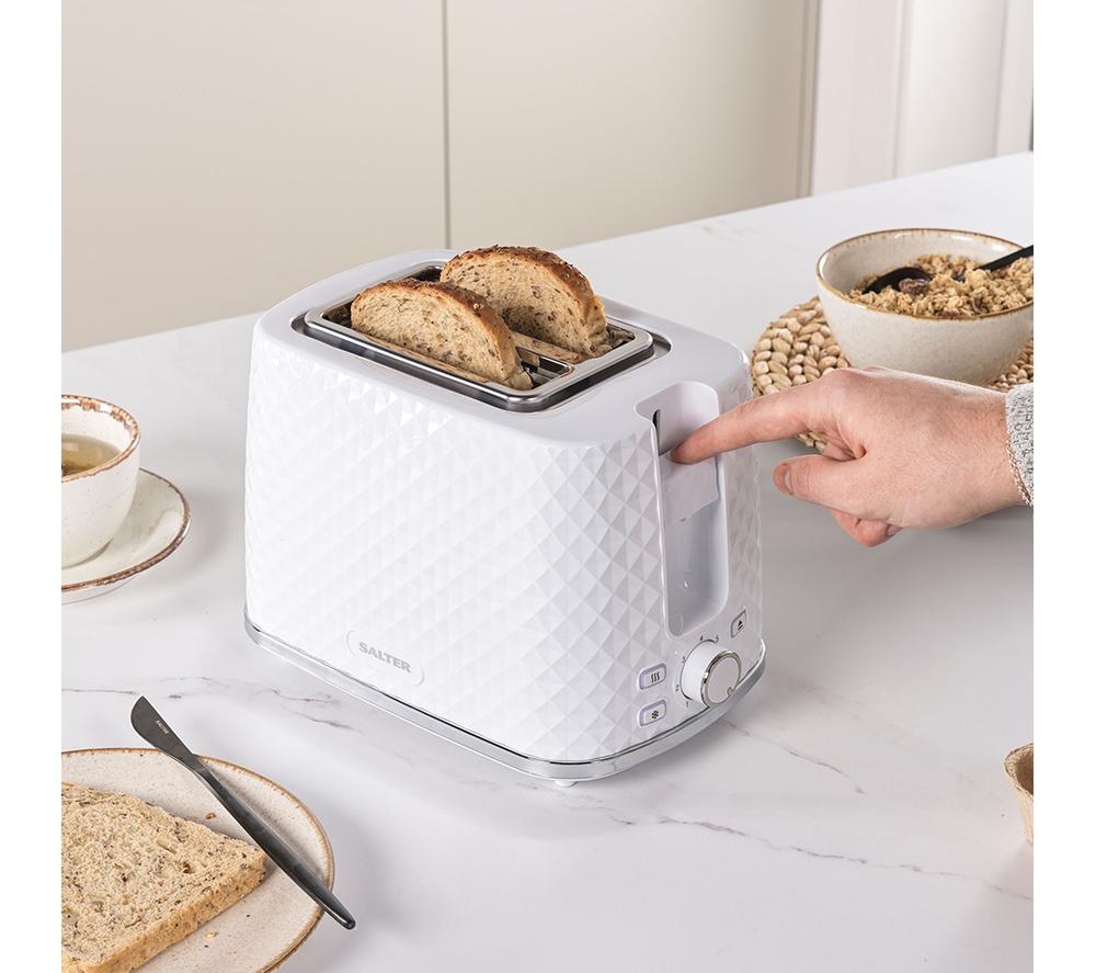 SALTER Glacier EK5575WHT 2-Slice Toaster - White image number 3 of 7