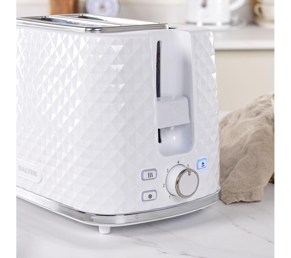 SALTER Glacier EK5575WHT 2-Slice Toaster - White image number 7 of 7