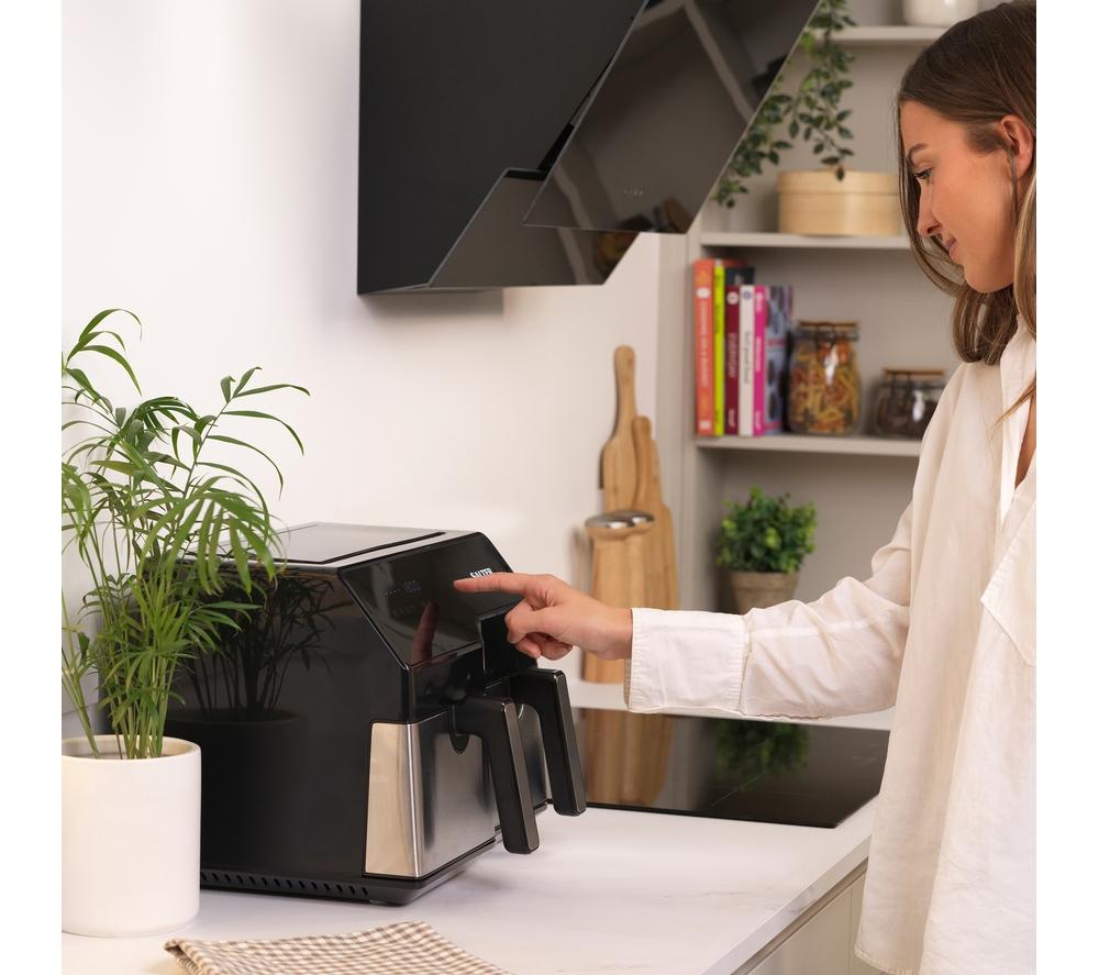 SALTER EK5729 9L Dual Air Fryer - Stainless Steel image number 4 of 7