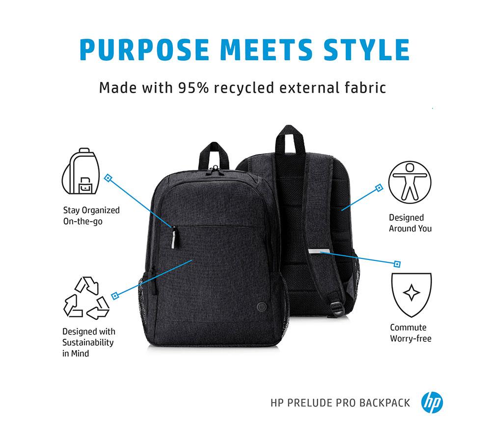 HP Prelude Pro 15.6" Laptop Backpack - Grey image number 3 of 16