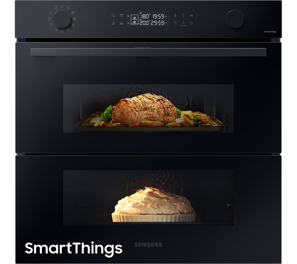 SAMSUNG Series 4 Dual Cook Flex NV7B45305AK/U4 Electric Smart Oven - Clean Black, Black