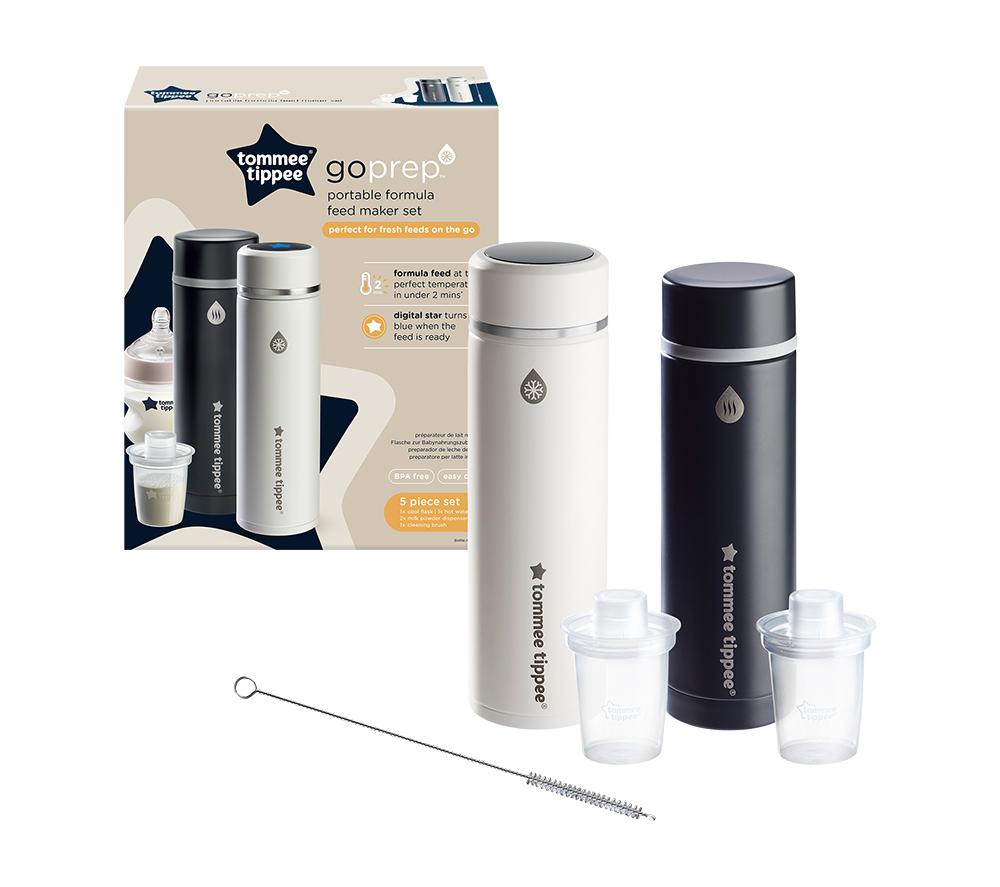 TOMMEE TIPPEE GoPrep Hot & Cold Flask Formula Maker Kit - Black & White image number 4 of 5