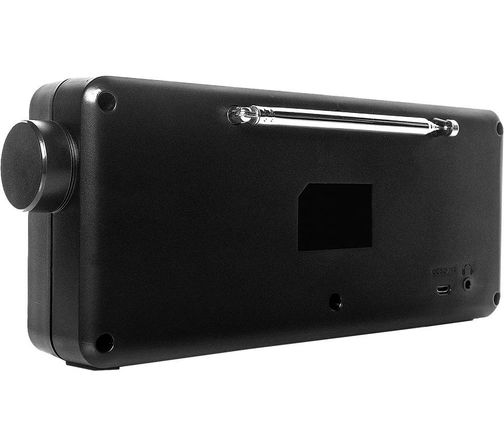 GROOV-E Vienna Portable DAB/FM Bluetooth Clock Radio - Black image number 5 of 5