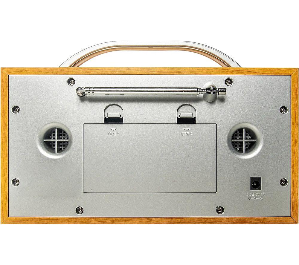 GROOV-E Boston Portable DAB/FM Bluetooth Radio - Wood image number 4 of 4