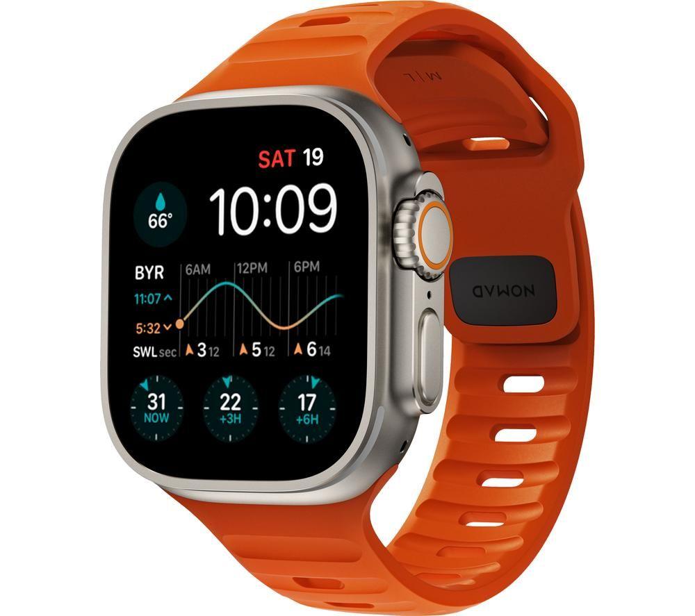 NOMAD Sport Band for 42 - 49 mm Apple Watch - Ultra Orange, Orange